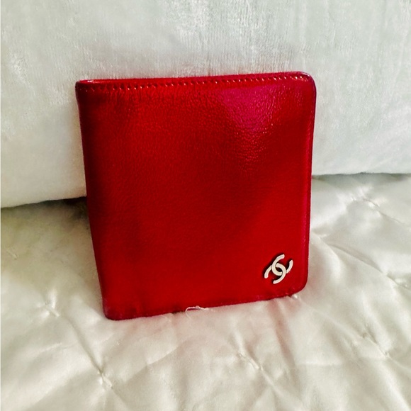 CHANEL Handbags - CHANEL Red Wallet
